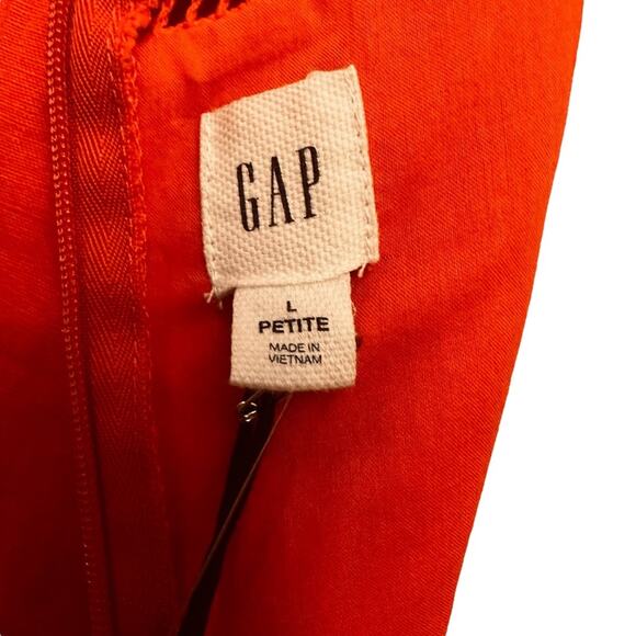 Gap - Hula Red linen Shift Dress, size LP, NWT - Picture 8 of 15